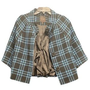 The Limited Plaid Cape Coat